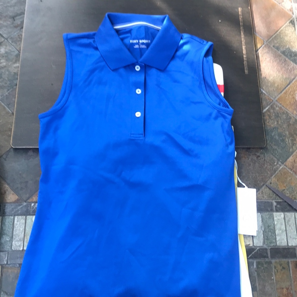 blue tory burch tank top!